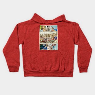 Greetings from Monaco Vintage style retro souvenir Kids Hoodie